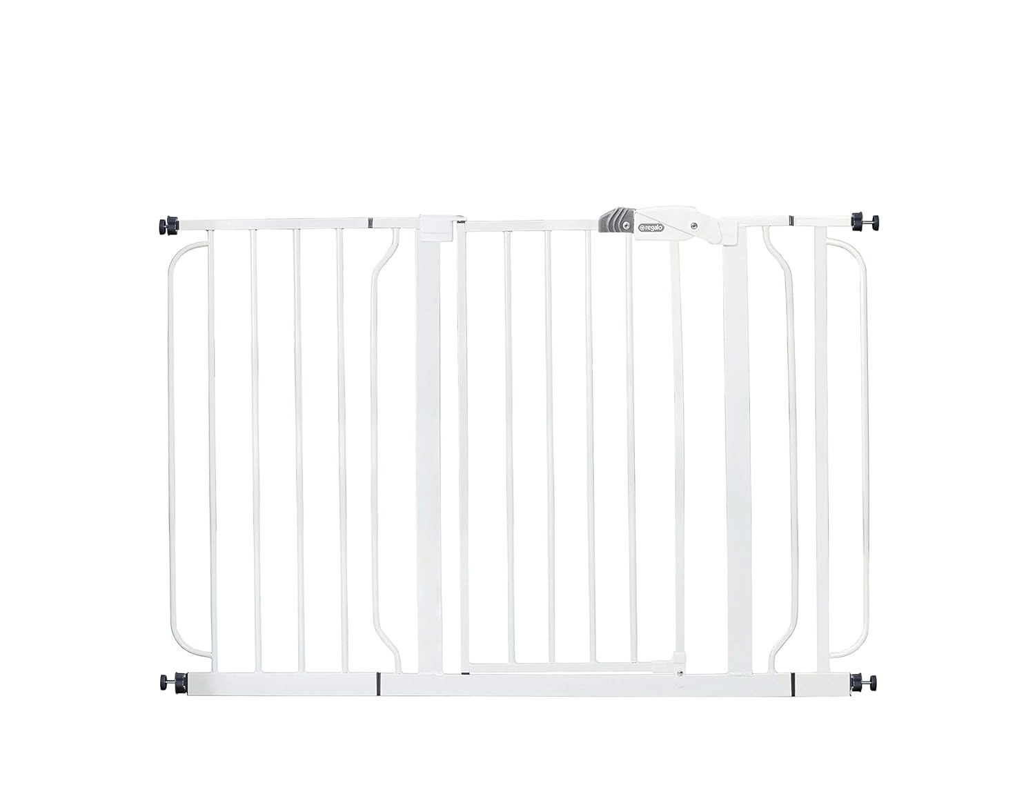 Regalo Easy Step 49-Inch Extra Wide Baby Gate, Includes 4-Inch and 12-Inch Extension Kit, 4 Pack of Pressure Mount Kit and 4 Pack of Wall Mount Kit : Indoor Safety Gates : Baby