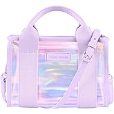 Case-Mate Soap Bubble Jelly Stadium Bag for Women - Clear Tote Bag for Stadium Events - Iridescent Mini Purse with Crossbody Strap - Water-Resistant Tote Handbags for Keys, Phone, Wallet & Sunglasses