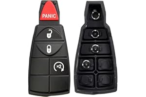 Lot of 1x New Replacement Key Fob Fobik Rubber Button Compatible with & Fit for RAM Chrysler Dodge Jeep