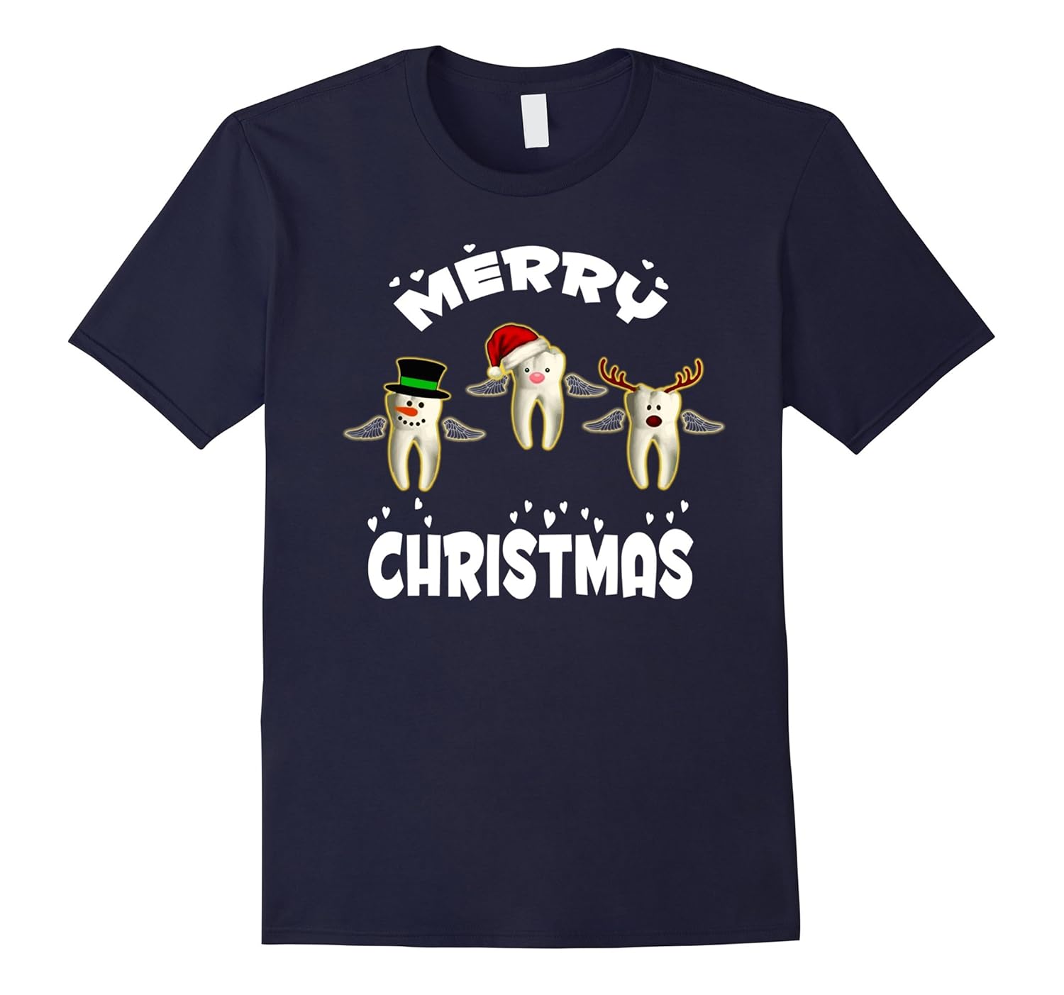 Merry Christmas T-Shirt Doctor dentist dental assistant-AZP