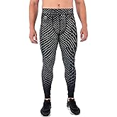 Kapow Meggings Men's Performance Leggings with Removable Front Pad - Sporty Compression Leggings with Pockets