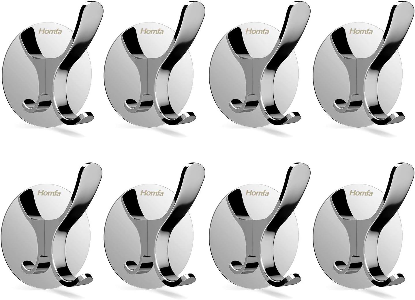 HOMFA 8PCS Ganchos Adhesivos Ganchos Multifuncionales ...