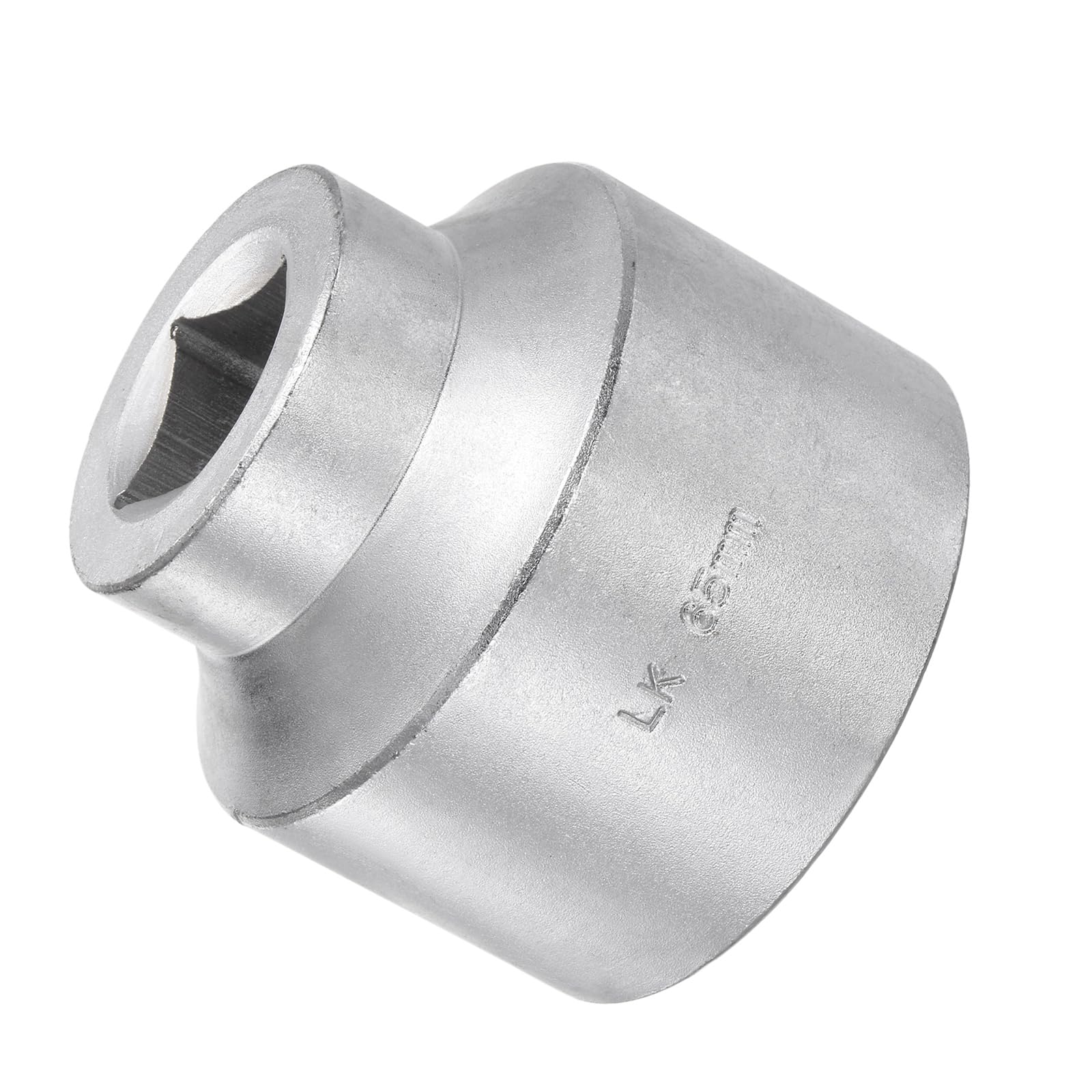 CoCud 12-Point Impact Socket, 1" Square Drive 65mm Socket, 45# Steel Radiused Corner Design Standard Impact Socket - (Application: for General Repairs)