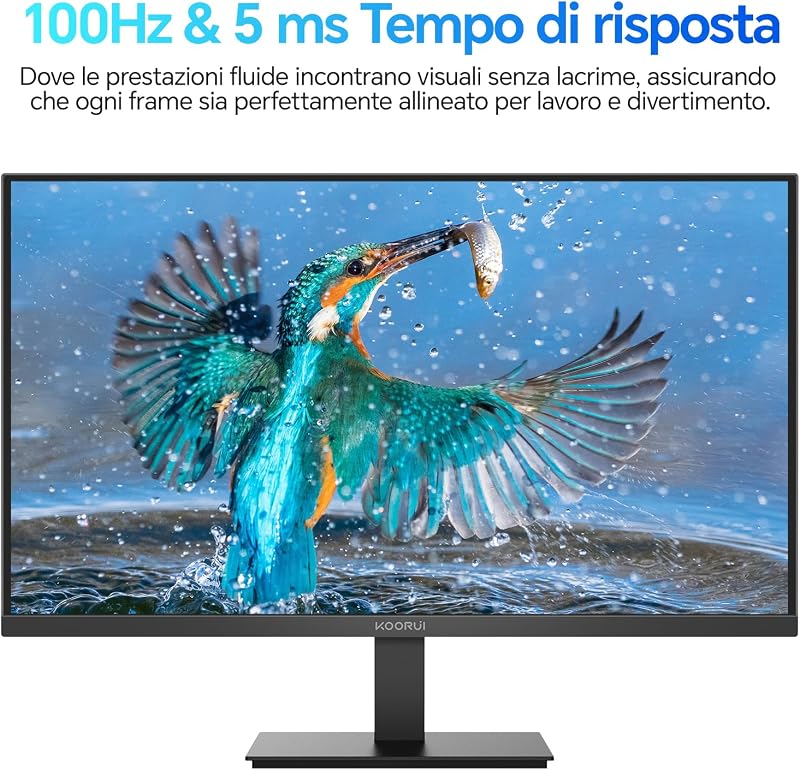 Monitor Ufficio 24 Pollici VA FHD 100Hz Eye Care Schermo E2412F
