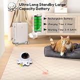 GoldenSun 2-in-1 Automatic Cat Toy for Indoor Cats Black view 6