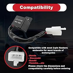 2 Pins LED Flasher Relays Fix, Turn Signal Flasher