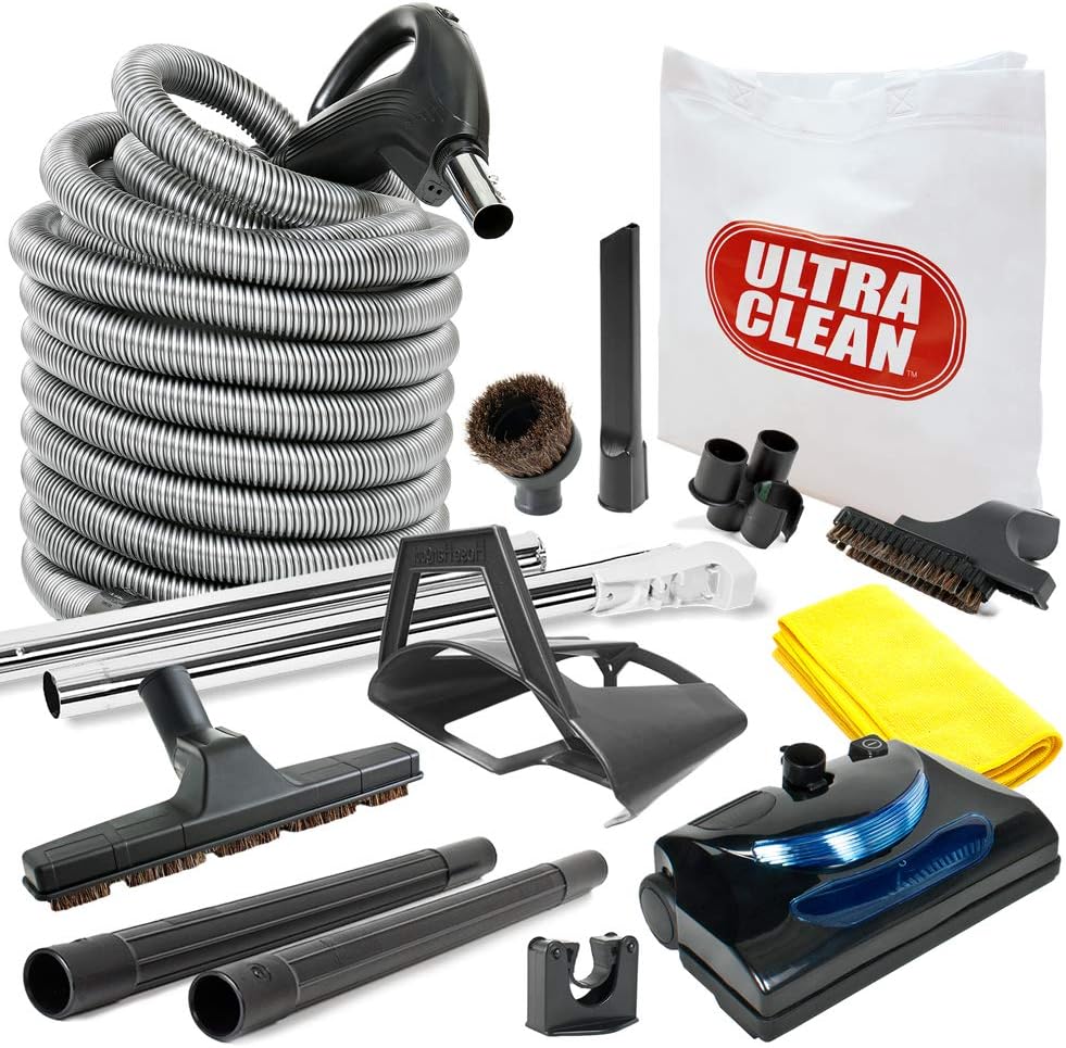 central vac hose and power head