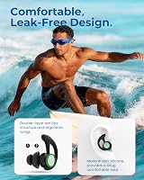 Hearprotek Swimming Ear Plugs Adults 2 Pairs Reusable Silicone Black view 3