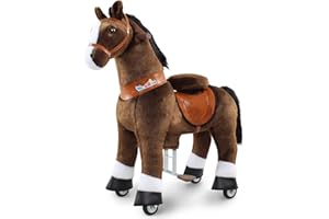 WondeRides Ride on Horse Toys PonyCycle Pony Cycle 4-9 Size 4 for Boys and Girls (36 Inch Height) Pony Ride Spirit Horse Toys