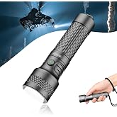 ORCATORCH ORCA7 3000 Lumens Dive Light, Compact Palm-Sized 125g, Gray | Ultra-Bright, 6&deg; Narrow Beam, 3 Modes (High/Medium/SOS), IP68 Waterproof, for Night Diving &amp; Cave Diving