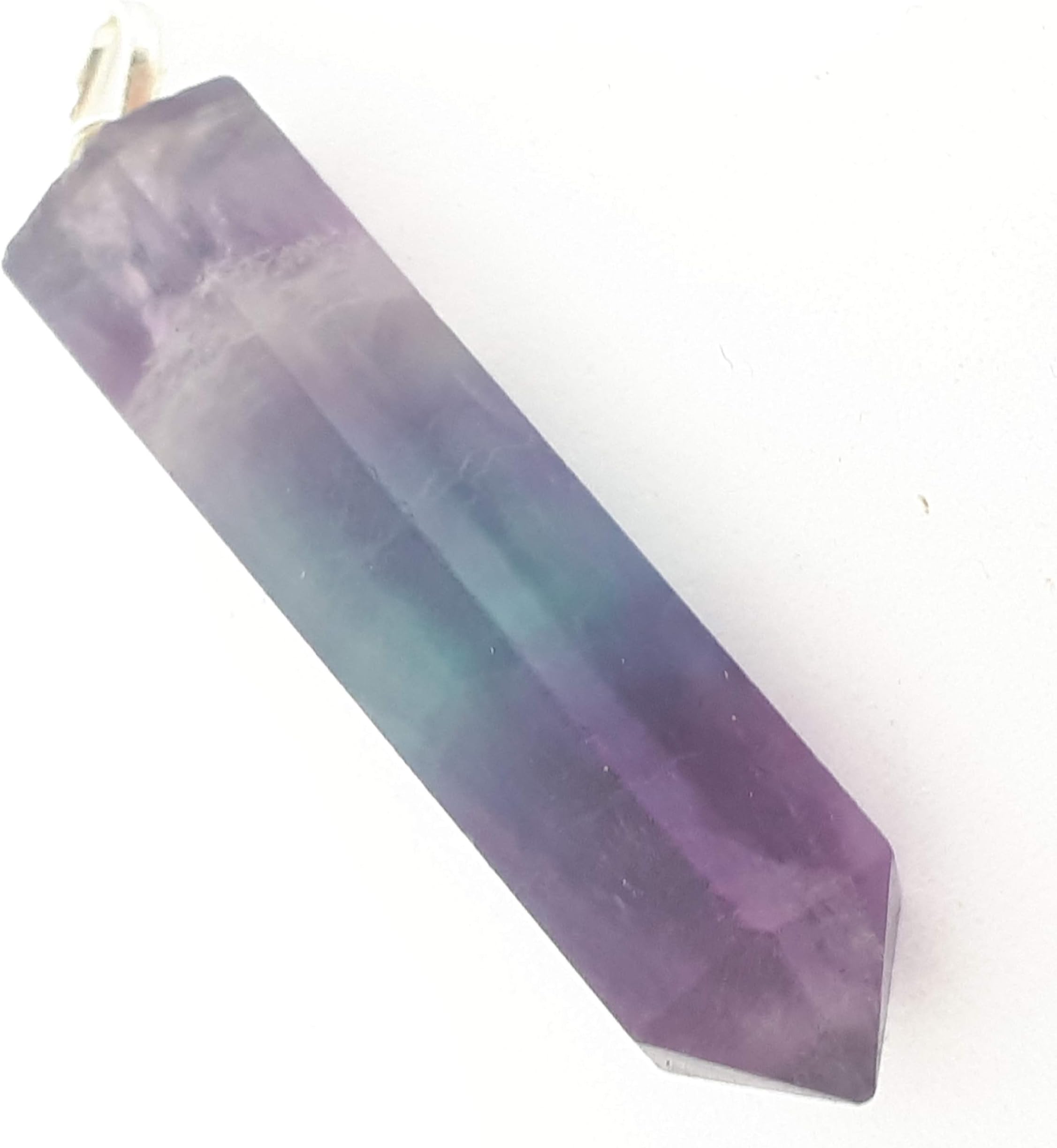 Intuition et Creativity Rainbow Fluorite Pendant Necklace