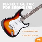 MAX Electric Guitar and 40W Amp Beginner Kit Sunburst S-Style Guitar Starter Set view 3