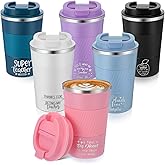 Pickmesh 6 Pcs Teacher Appreciation Gift Tumbler Insulated Coffee Mug Cup 12oz with Lids Daycare School Teacher Coworkers Birthday Gifts from Student for Women Men