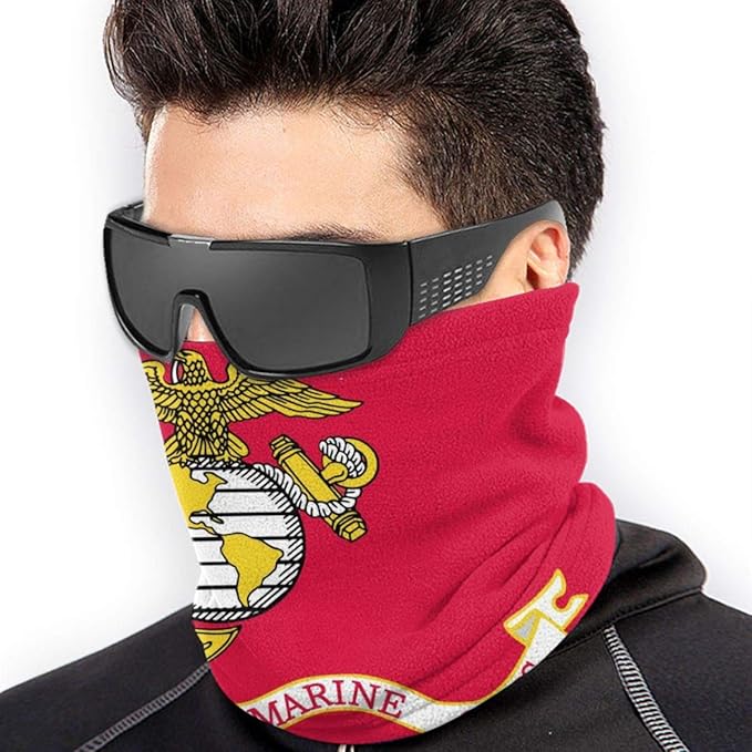 Flag of The United States Marine Corps Neck Gaiter Warmer Windproof