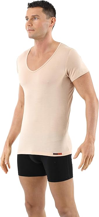 Amazon Camiseta Interior Manga Larga Mujer Color Carne Camiseta