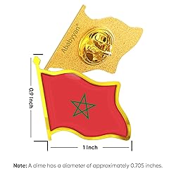 Morocco Flag Lapel Pin - Enamel Metal National