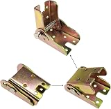 DDHOMIN 4PCS 90 Degree Self Locking Folding Hinges for Table Legs Support view 3