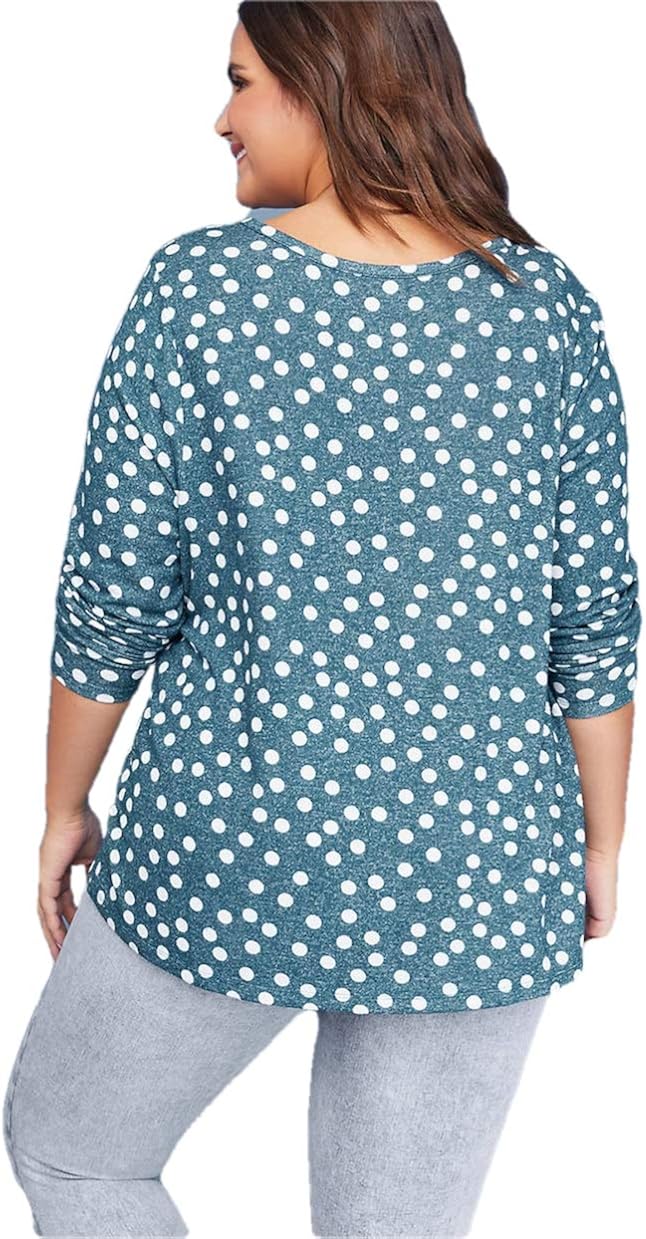 lane bryant polka dot shirt