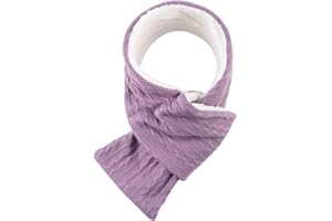 OMUKY Unisex Winter Knit Warm Scarves Thick Fleece Scarf Cold Weather Soft Neck Warmer for Women Men