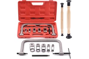 Tanstic 12Pcs Valve Spring Compressor with Valve Lapper Set Auto Compression C-Clamp Tool Service Kit with Valve Lapping Grinding Stick Tool for Motorcycle, ATV, Car, Small Engine Vehicle Equipment