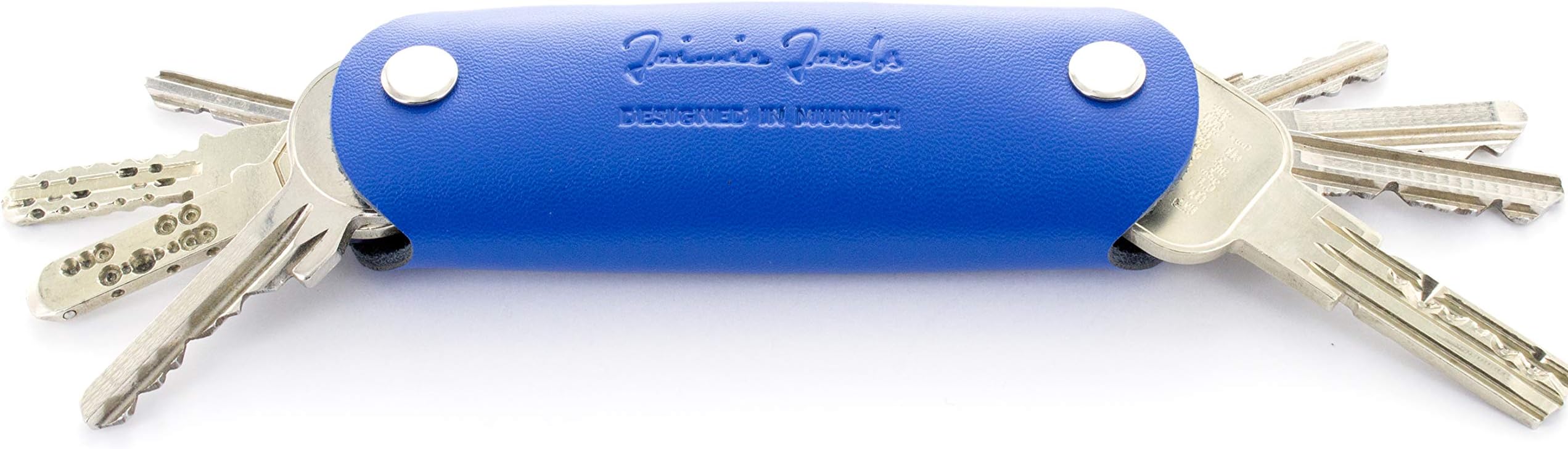 JAIMIE JACOBS Key Boy - Leather Key Holder, Key case, Key Organiser (Blue)