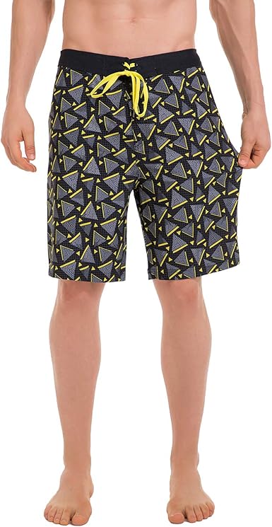 men's 4 way stretch swim trunks