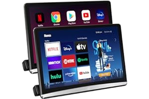 SEVENTOUR 12.4" Android 4K Portable TV for Cars,Car Headrest Monitor Tablet for Back seat, Support Phone Wireless Mirror Link Touchscreen Monitors,with WiFi/Bluetooth/HDMI/USB/Airplay Video Player