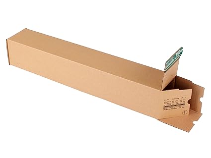 progressPACK Universalversandhülse Premium PP LB10.04 aus Wellpappe, DIN A1, 610 x 105 x 105 mm, 10-er Pack, braun