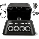 Briskdrop Dunlop DVP5 Volume (X) 8 Pedal Bundle with 2 Patch Cables and Dunlop ECB003 Power Supply