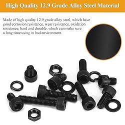 205 Pieces M5 Screws Nuts Washers Set