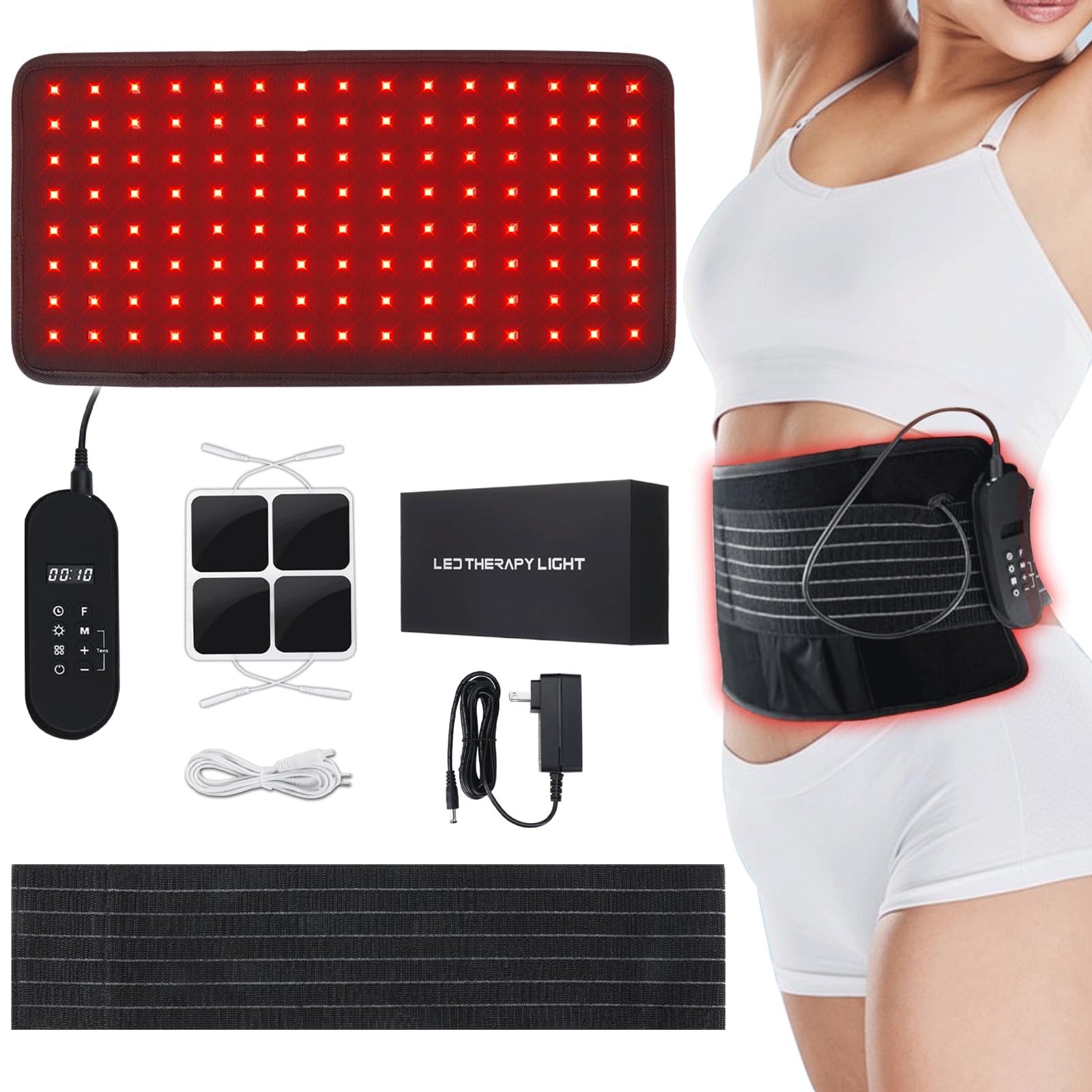 Photo 1 of KETAN Red Light Therapy Belt - Near Infrared Light Therapy & Red Light Therapy for Body, Relaxing Muscle, Inflammation, Improve Circulation TENS & PMS