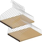 Didaey 20 Set Dry Cleaner Hangers - 18" Drapery & Tablecloth Hangers with Strong 10.5 Gauge Wire for Heavy Items