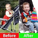 QOPAHI Bear-Shaped Car Seat Strap Anti Escape 2 Pack Black view 4