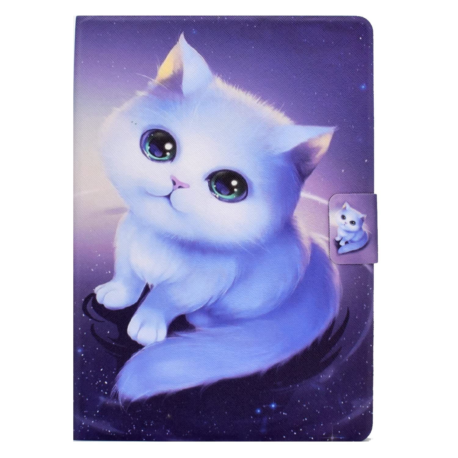 New iPad 2018 2017 9.7 inch Case, Folio Cartoon Stand Smart Slimshell Covers with Auto Sleep/Wake for Apple 9.7 inch iPad 2018 iPad Air 2(6th Gen)/ iPad 2017 iPad Air (5th Gen), Arctic Fox — image 1