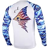 Palmyth Fishing Shirt for Men Long Sleeve Sun Protection UV UPF 50+ T-Shirts with Pocket