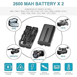 NEEWER NP-F550 Battery Charger Set Compatible with