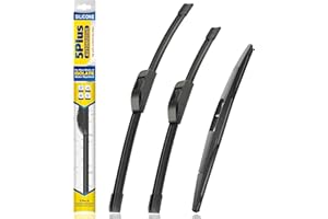 5 PLUS® Silicone Windshield Wipers Replacement for 2017-2022 HONDA CR-V CRV Wiper Blades(Set of 3),Automotive Replacement Windshield Wiper Blades For My Car-26"/17"/12"