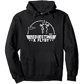 Top Gun Requesting A Flyby Outline Action Movie Pullover Hoodie