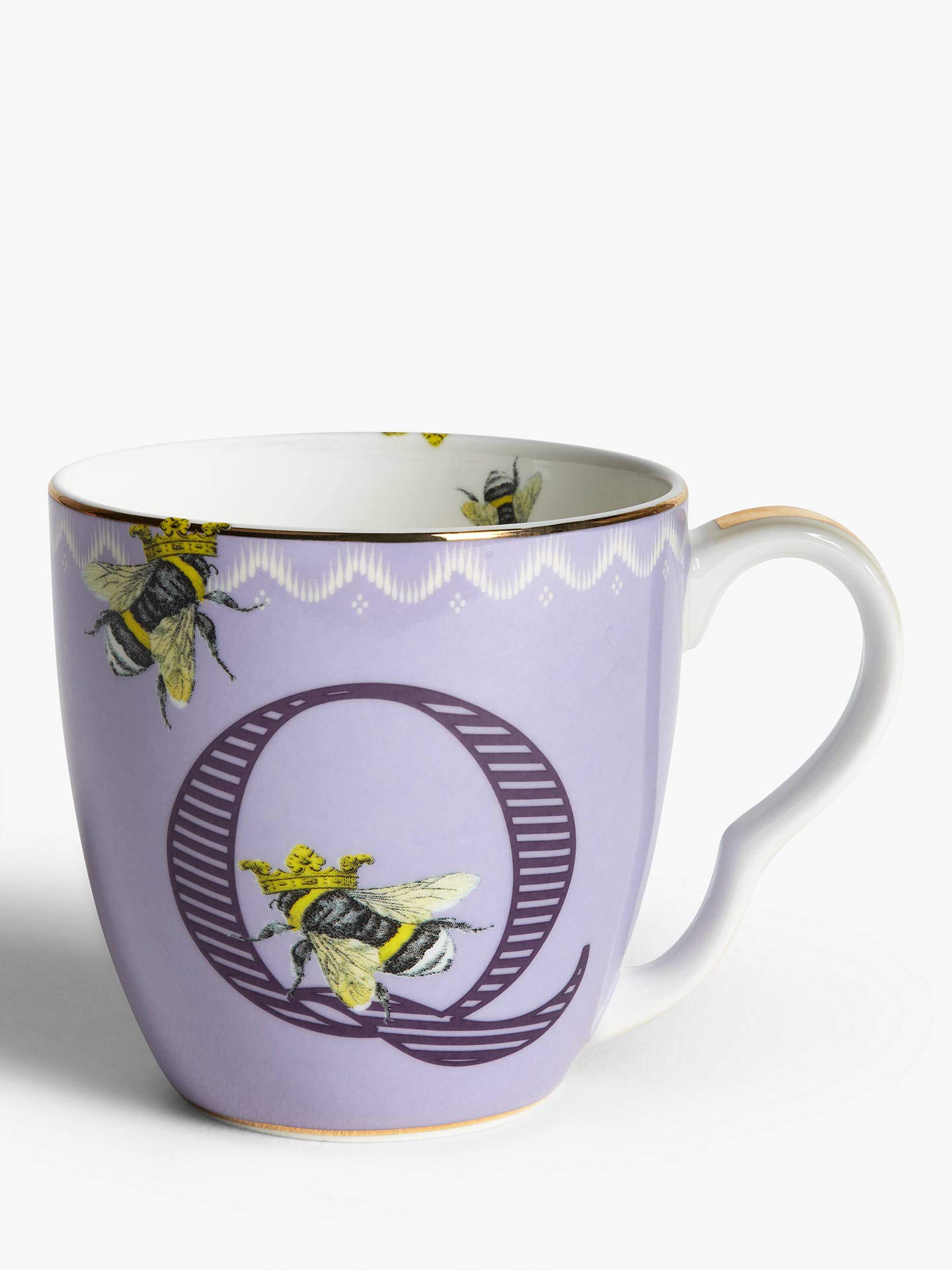 Yvonne Ellen Alphabet Mug Q, Bone China