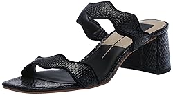 Dolce Vita Women's ILVA MID Heeled Sandal, ONYX