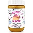 BUDDY BUDDER Bark Bistro Company Birthday Bash, 100% Natural Dog Peanut Butter, Healthy Peanut Butter Dog Treats, Dog Birthday, Dog Pill Pocket, Made in USA (17oz Jars)
