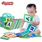 LALABABY 26 Letters Cloth Card with Cloth bag Early Education Toy for Over 0 Years