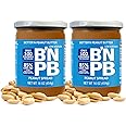 Low Fat and Low-Sodium Peanut Butter Spread by Better’n Peanut Butter, Creamy Low-Calorie Peanut Spread with No Saturated Fat, Gluten Free, Dairy Free, Non GMO, Kosher, Pack of 2, 16 oz. Glass Jars