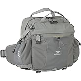 Mountainsmith Day Lumbar Waist pack, Running, Hiking, Cycling, Travel, and Outdoor Sport Activities with Dual Water Bottle Holders, Moon Mist Grey