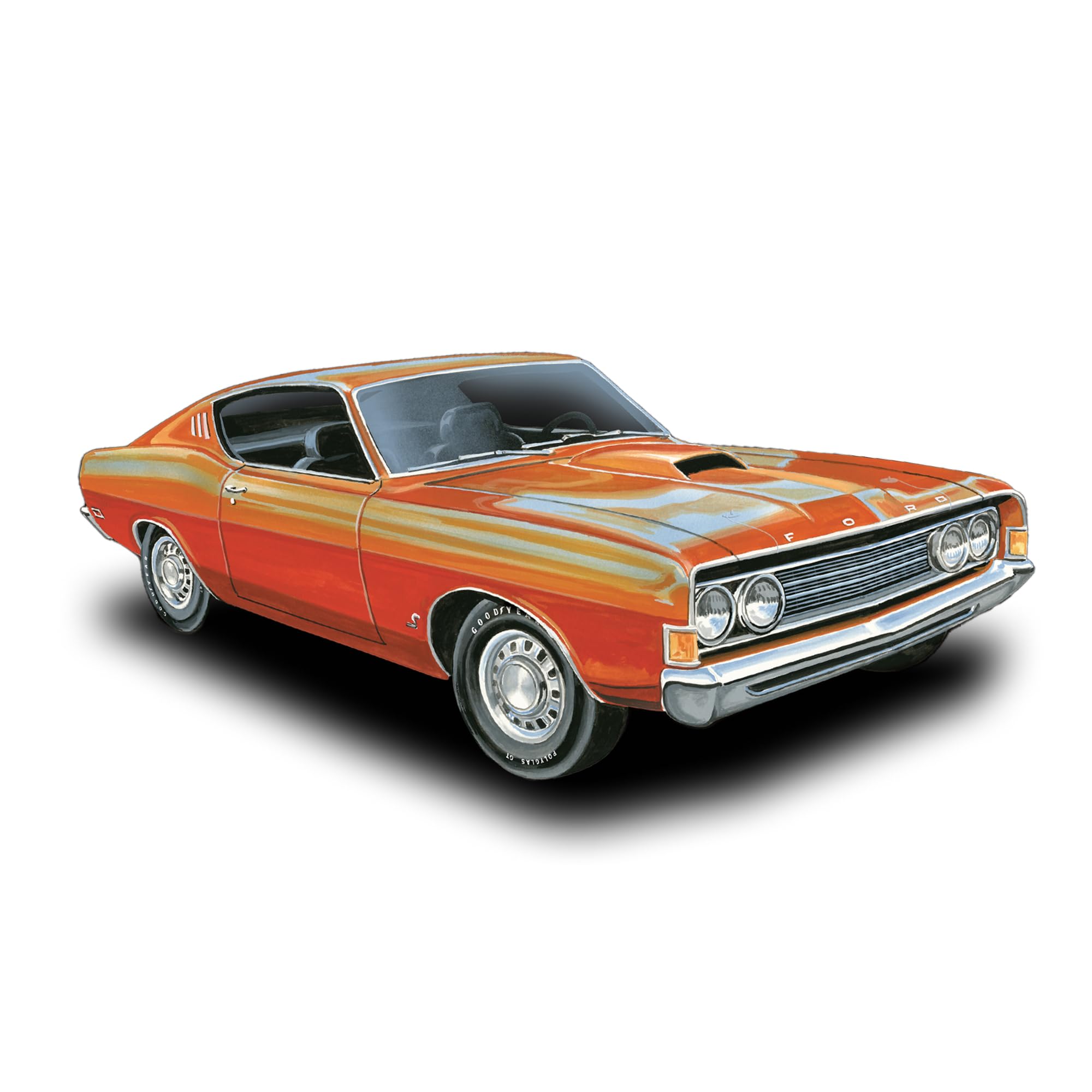1969 Ford Torino Cobra Fastback 1:25 AMT Model Kit AMT1217
