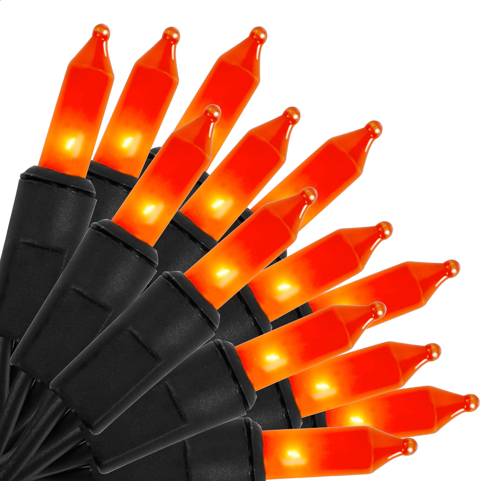 Halloween Lights, 33ft 150 Count Black Wire