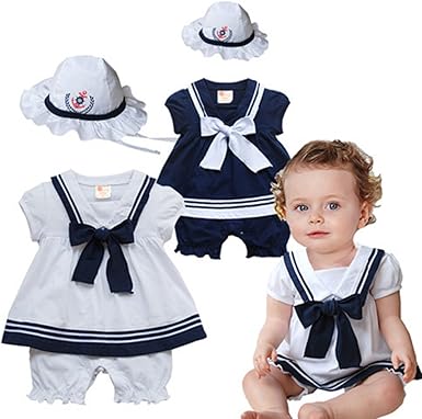 baby girl sailor romper