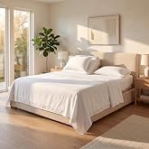 Royal Bliss 1900 Top Split King Sheets Sets for Adjustable Bed, 4 Pcs Deep Pockets Double Brushed Microfiber Sheets, 34 Inch Split Top Fitted Sheet, 1 King Flat Sheet and 2 Pillowcases - White