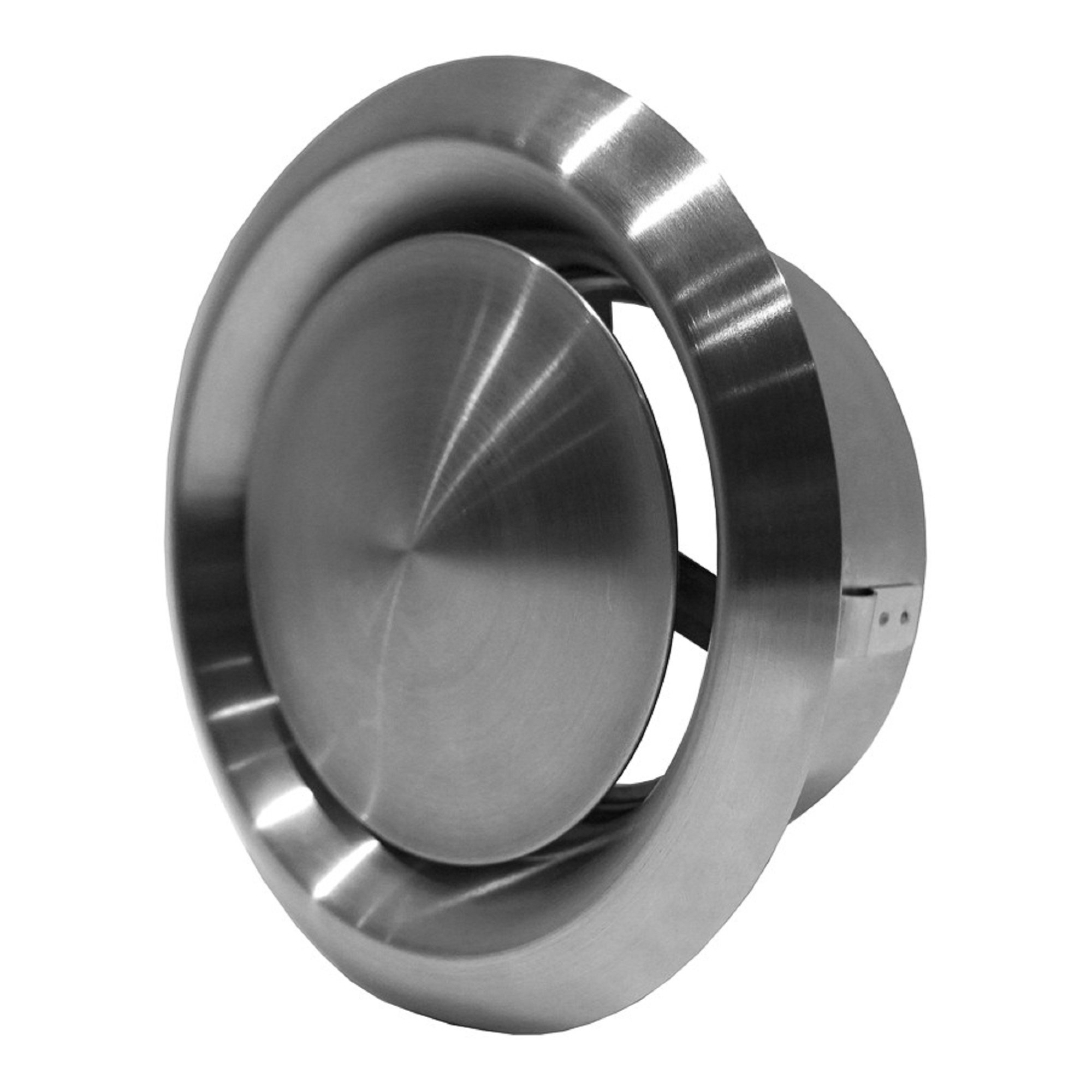 Ø 80mm / 3'' Adjustable Diffuser - Air Exhaust Valve - Ventilation Ducting Cover - Metal - White