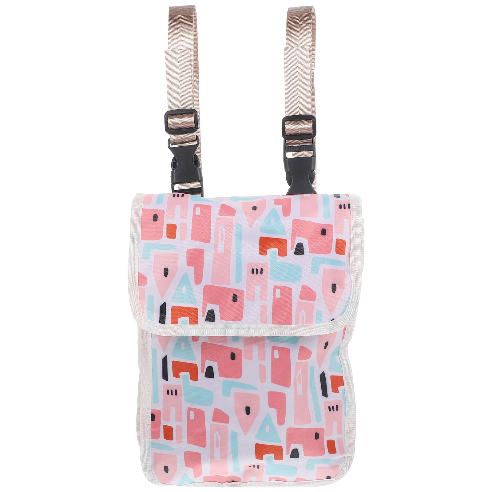 1Pc Electric Vehicle Storage Bag - Waterproof Oxford Cloth Hanging Storage Pouch, Handlebar Bag for Kids' Bikes, Scooters, and Outdoor Adventures, Stylish Pink - Scooter